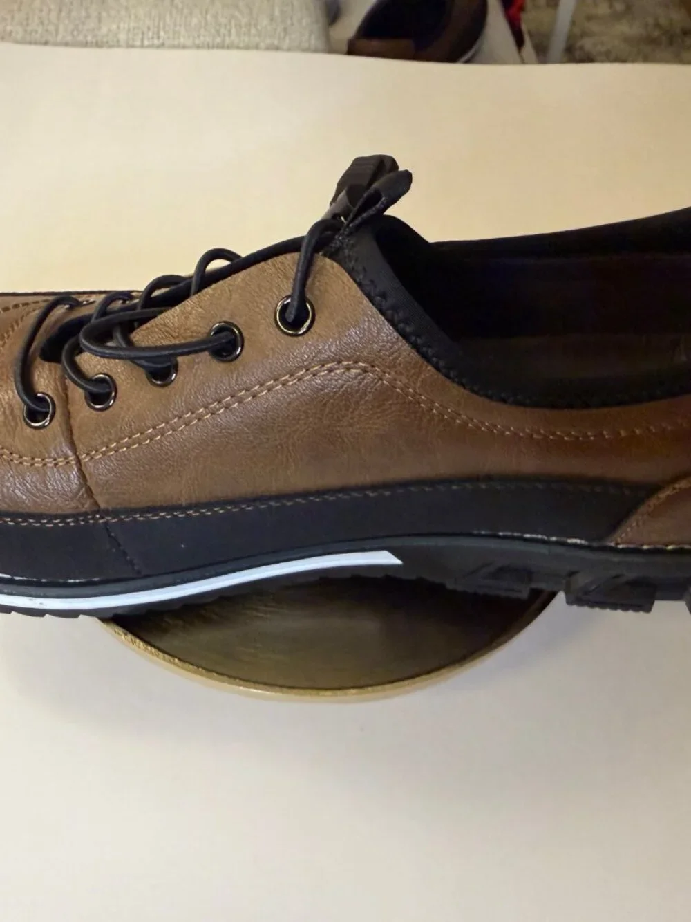 KLKYKO SII, Men's Vintage Brown and Black Fashion Sneaker Size US 11.5